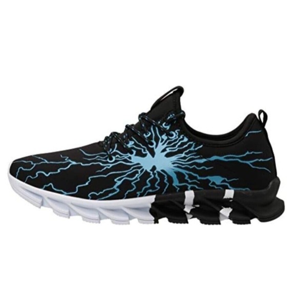 Bronax Mens Athletic Trainer Sneakers Lightning Graphic Sz. EU-46 US-12 - Picture 4 of 11